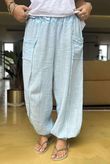 Made in Italy Pure Shores Cotton Paulo Balloon Pant Powder